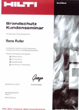 RWS GmbH - Brandschutz Zertifikat